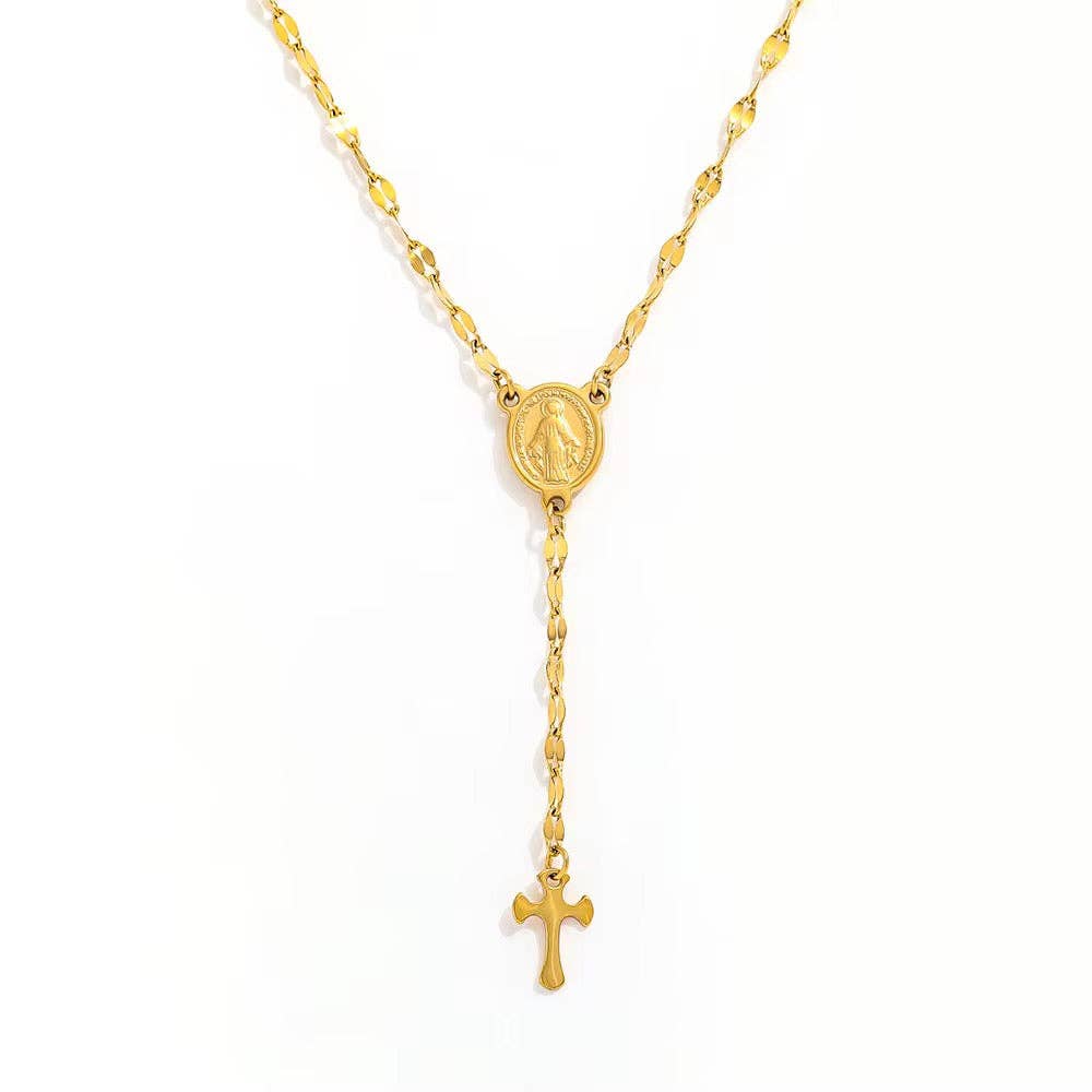 (Jewelry) Faith Lariat Necklace (A-LF46)