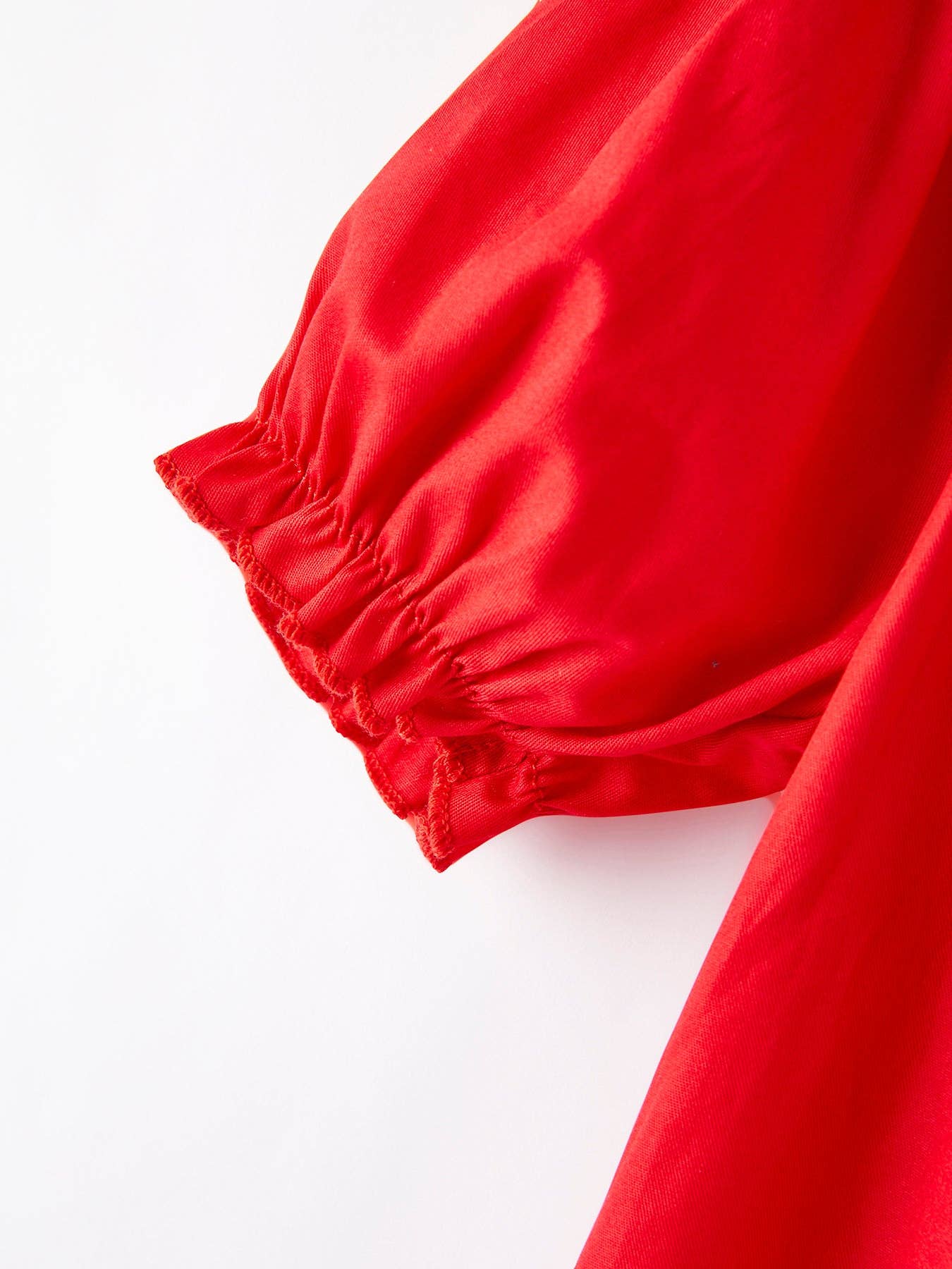 (Toddlers) Girls Bow Smocking Embroidered Red Dress - (K-BSED16)