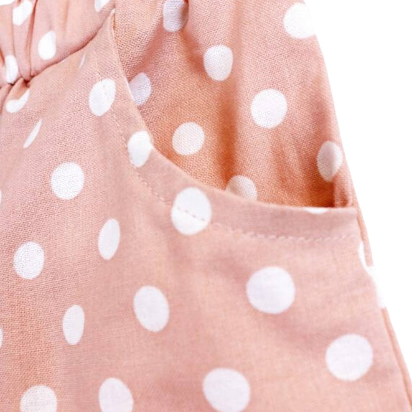 (Girls) Pink Polka Dot Shorts (K-PDP35)
