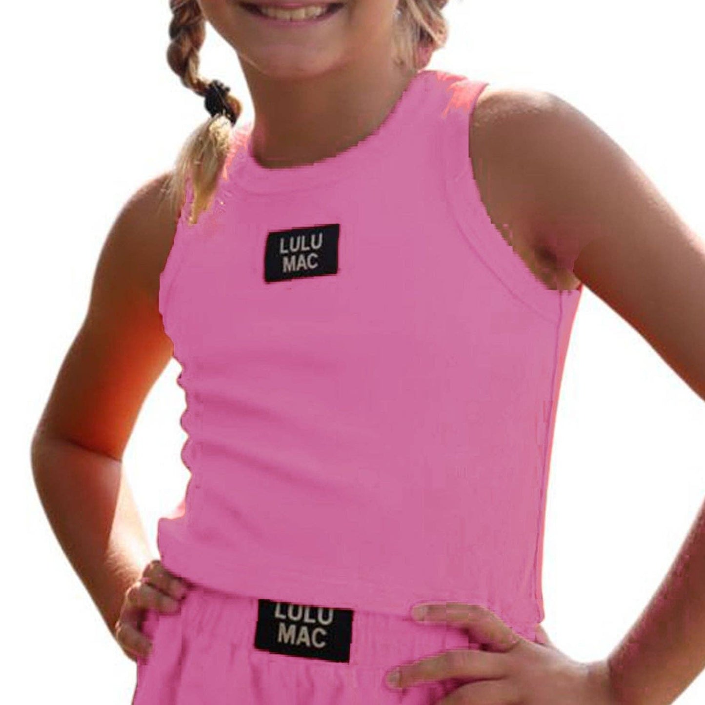 (Girls) Lulu Mac Kids Bubblegum Tank (K-BTLM44)