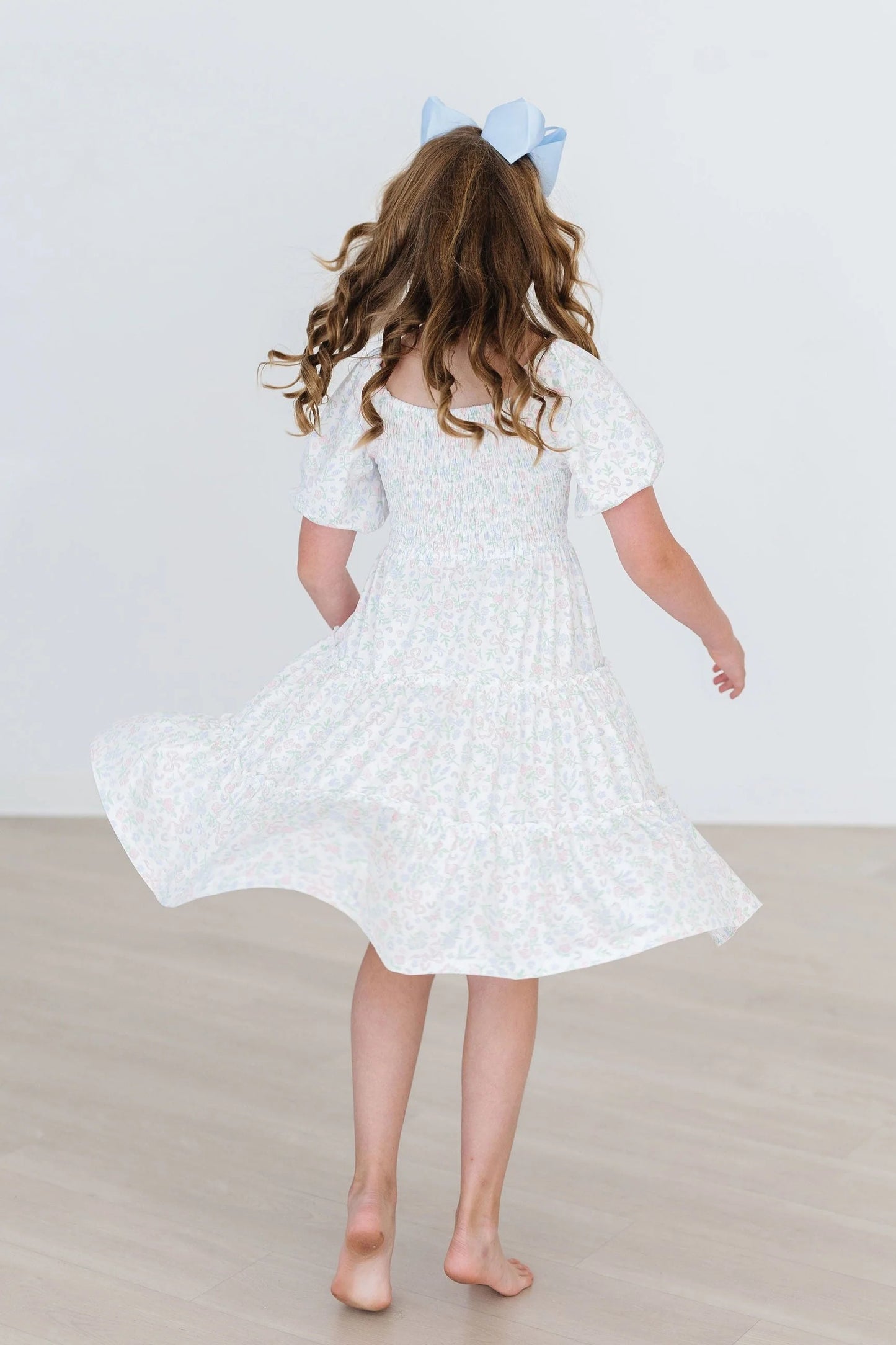 FINAL SALE -  Cloud 9 Smocked Ruffle Dress (K-CSD12)