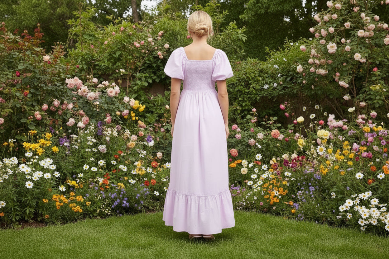 (M Dresses) Poplin Maxi Dress (M-PM38)