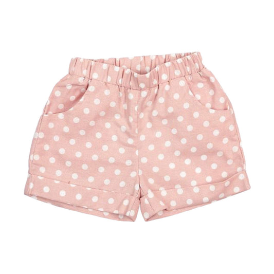 (Girls) Pink Polka Dot Shorts (K-PDP35)