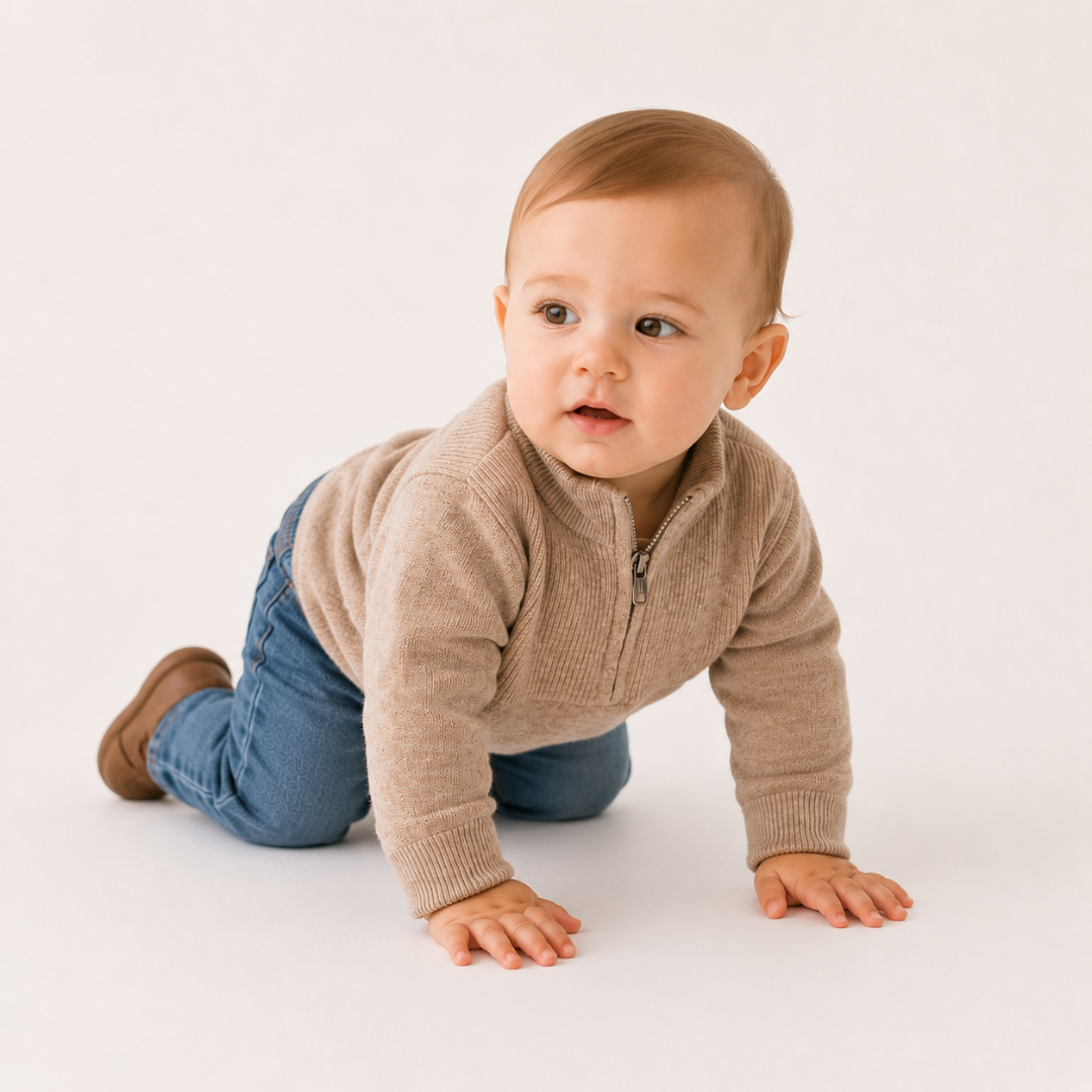 Quarter Zip Sweater Sand