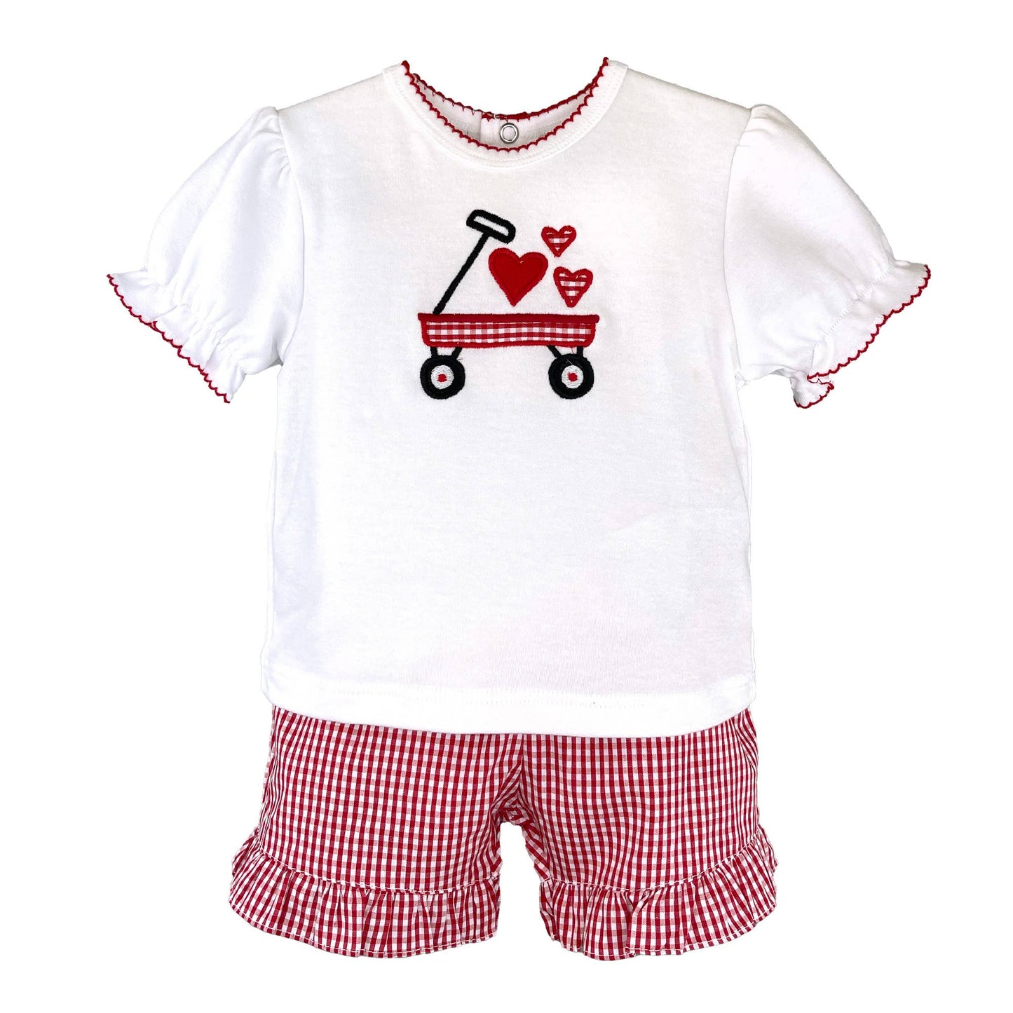 FINAL SALE -  Heart Wagon Shirt & Short Set