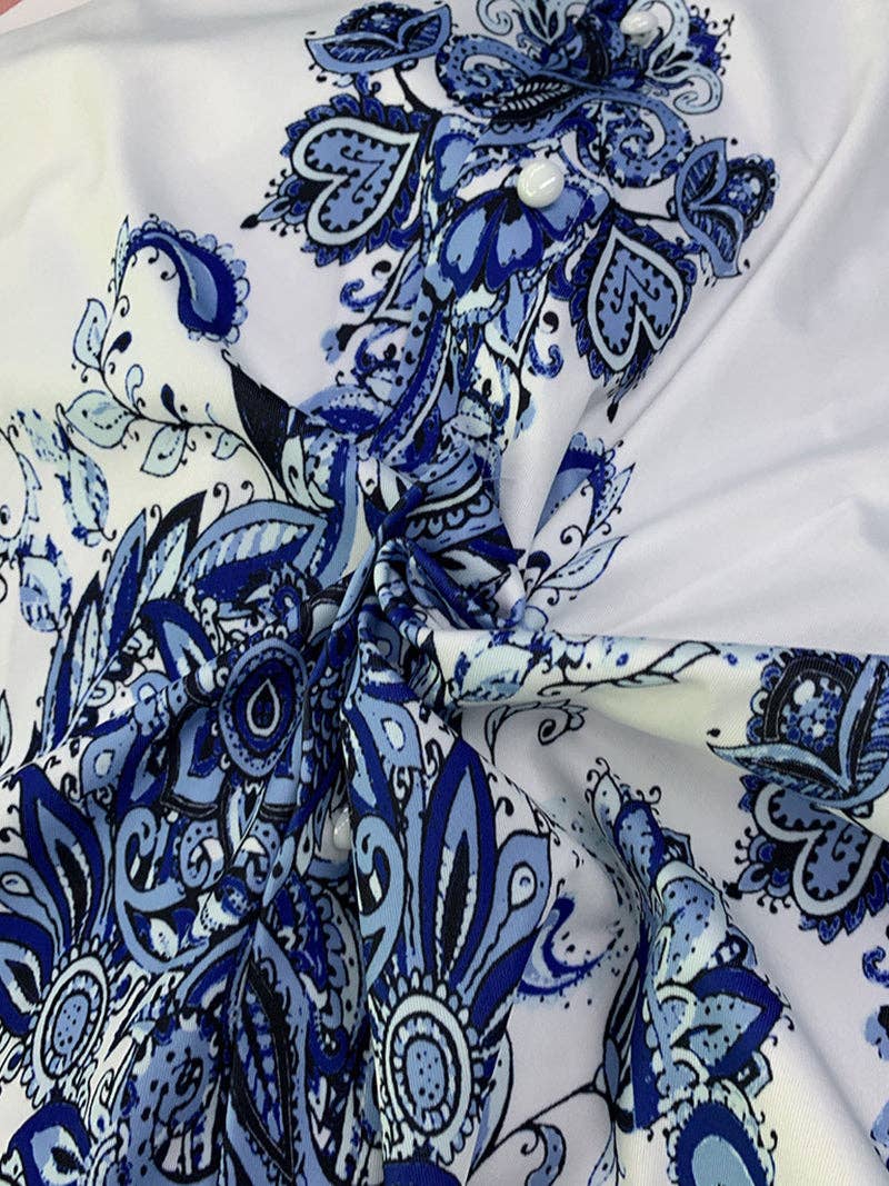 (M Dresses) Bohemian V-Neck Belted MAXI Dress (M-BBVD06)