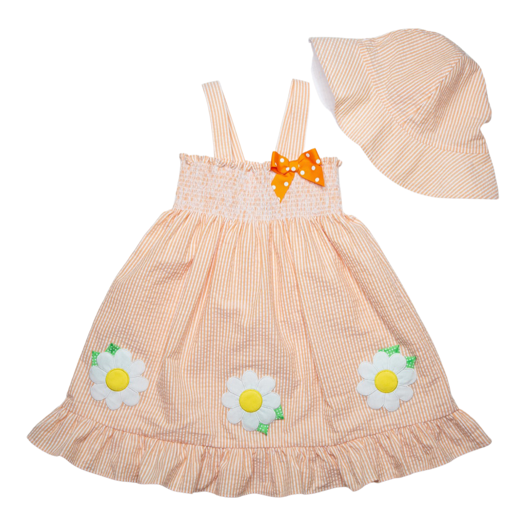 (Girls) Summer Sundress with Hat (K-S36)