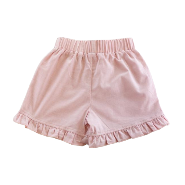(Girls) Pink Ruffle Hems Shorts (K-RP35)