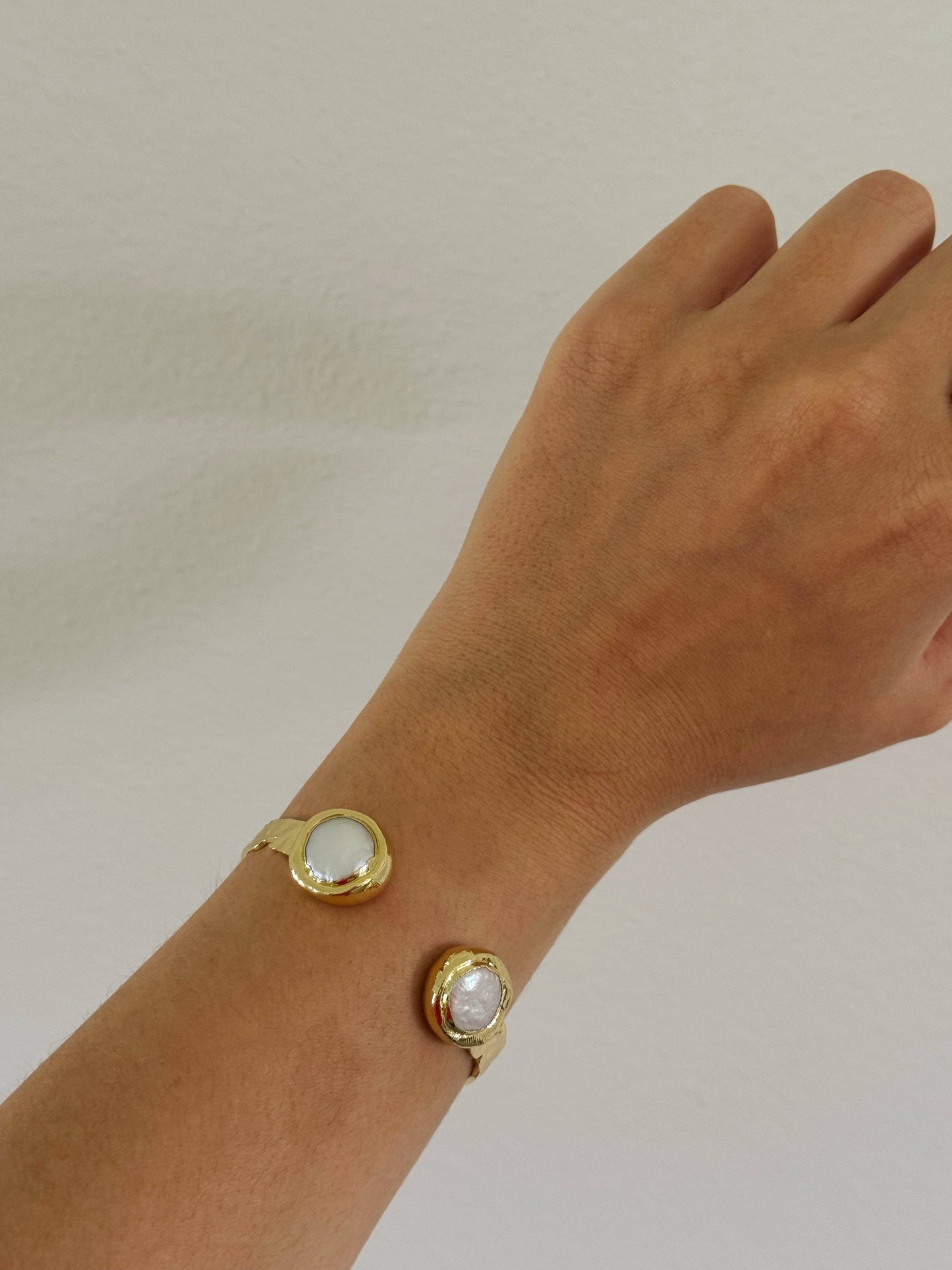 (Jewelry) Milan Freshwater Pearl Bangle (A-LM46)