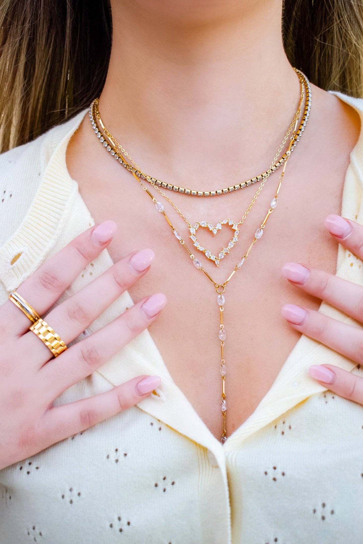 (Jewelry) Laine Lariat Necklace (A-LL46)
