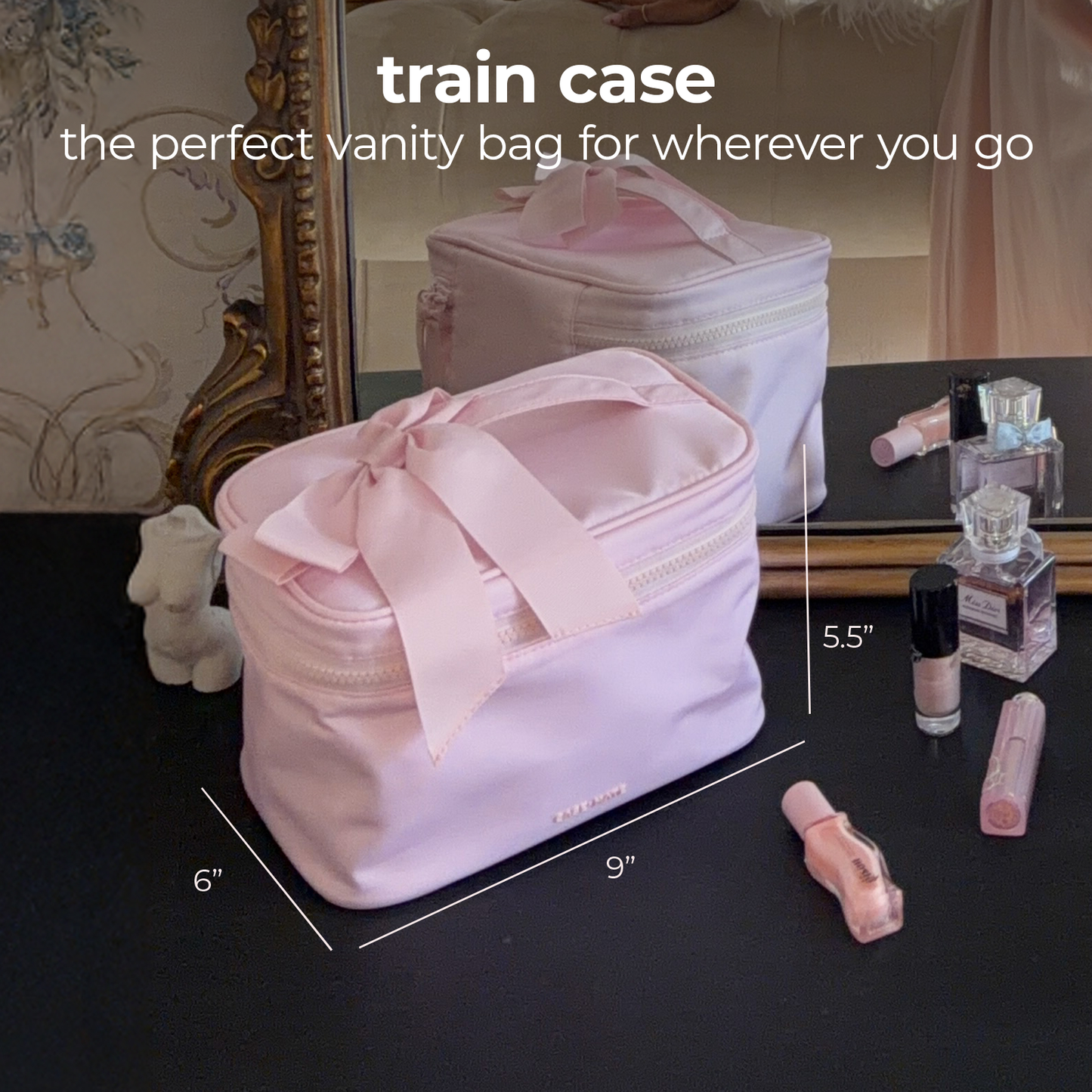 (Bags) Case-Mate Ballet Pink Makeup Train Case (A-TC33)
