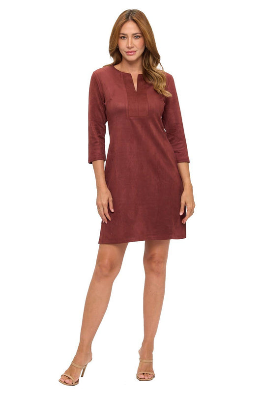 (Misses) RUSTIC Julie Split Neck Dress #M-RD26