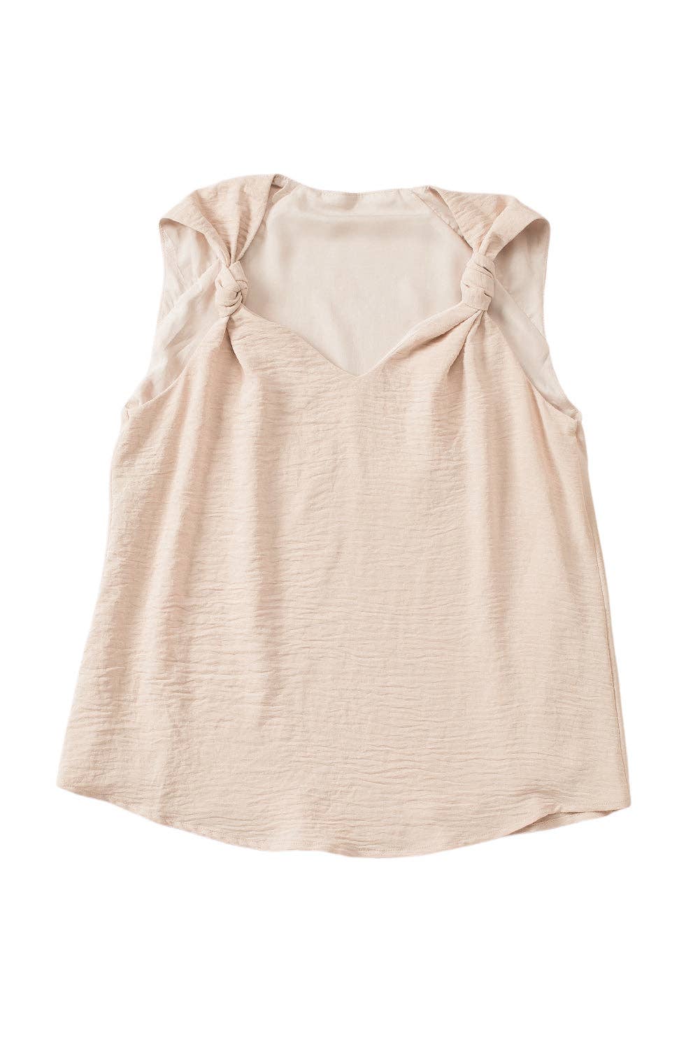 (M Tops) Knotted V-Neck Tank Top (M-KTP05) (M-KTB05)