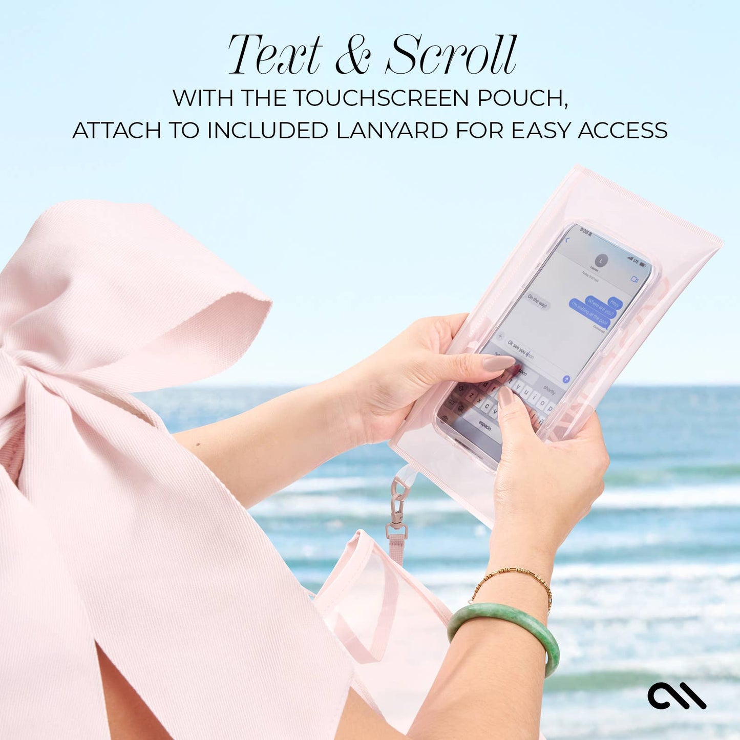 (Accessories- Bags) Case-Mate Ballet Pink Bow Jelly Tote Bag (A-PB33)