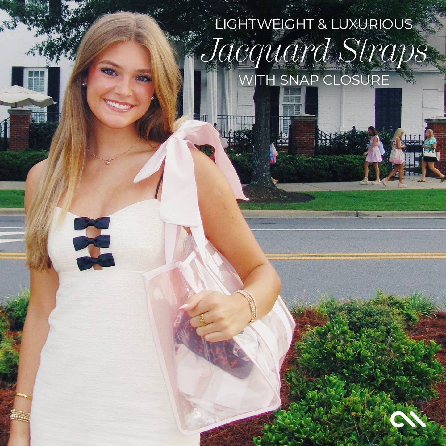 (Accessories- Bags) Case-Mate Ballet Pink Bow Jelly Tote Bag (A-PB33)