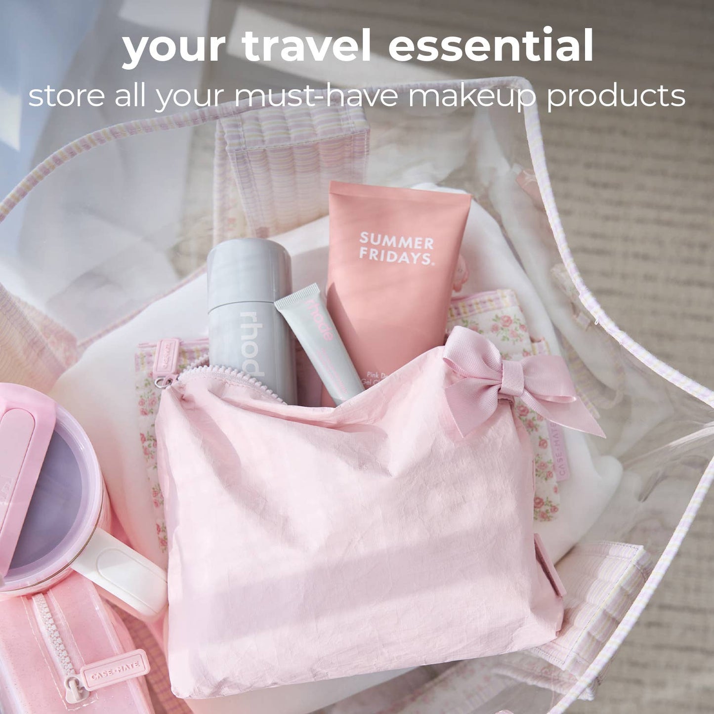 (Bags) Case-Mate Pink Ballet Make up Bag (A-PBM33)