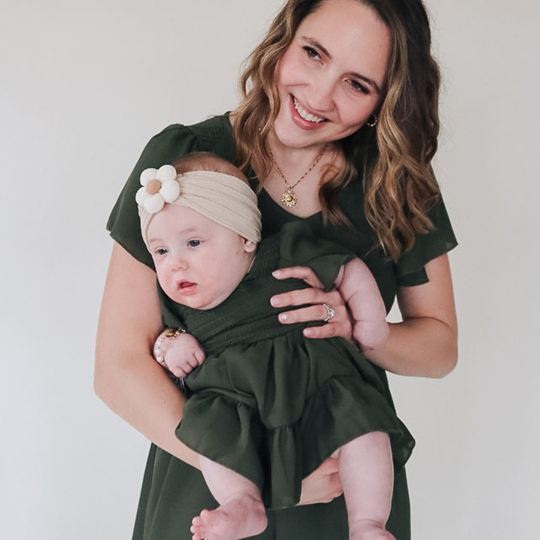 (Girls) Green Chiffon Dress (G-GD48)