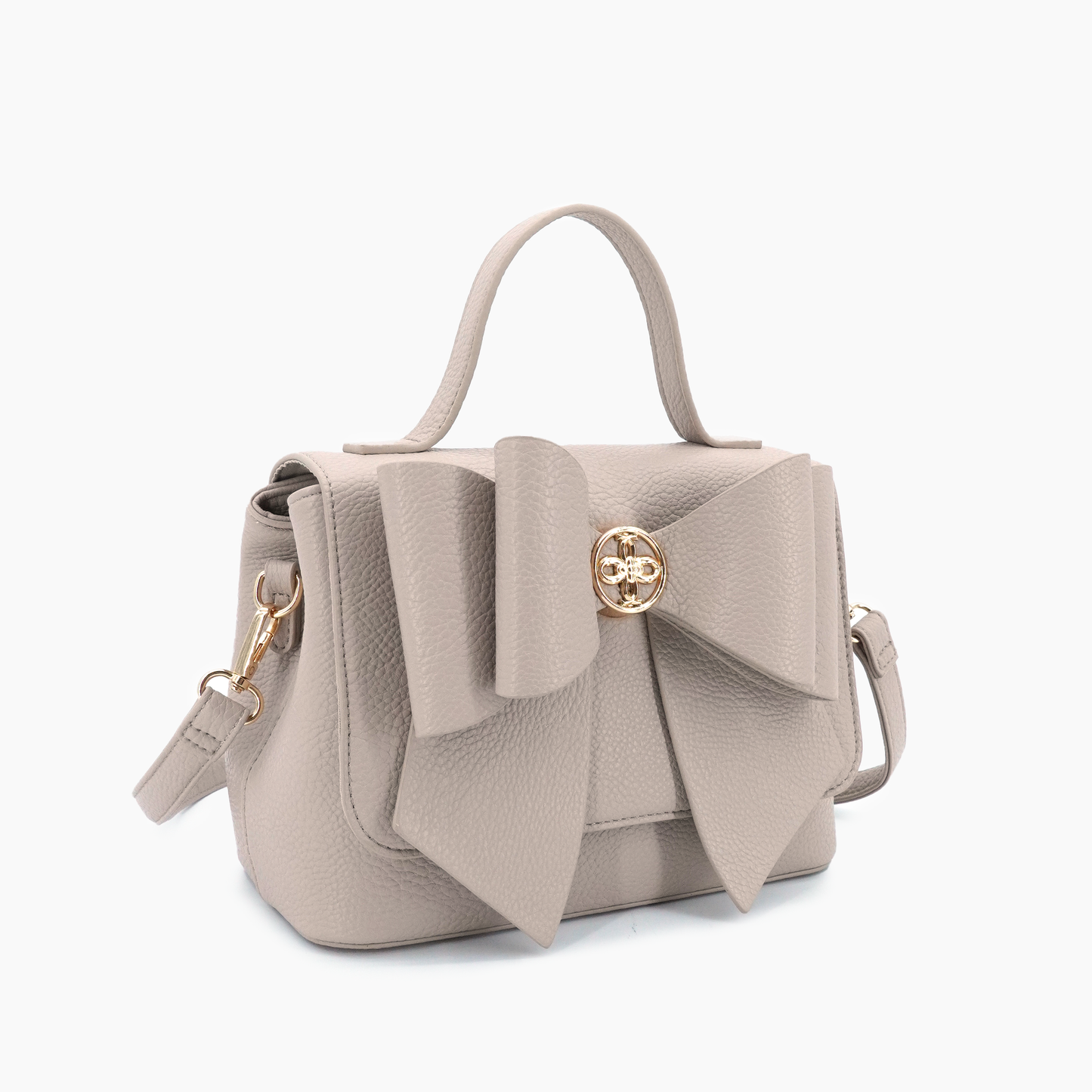 (Accessories) Double Bow Everyday Crossbody - A-BCP (Options:  Beige, Mauve, Olive & White)