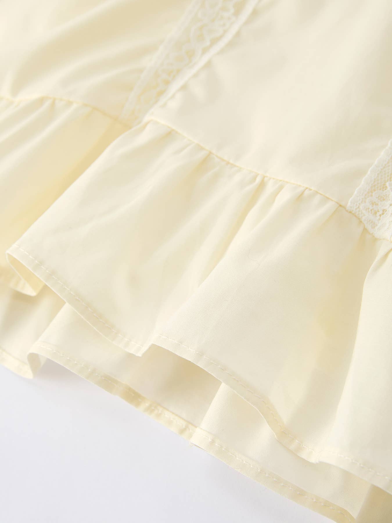 (K) Embroidered Lace Girls' Short-sleeved Dress (K-ELD16)