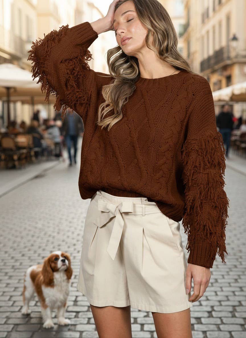 (M) Tassel Cable Argyle Sweater (M-TC28)