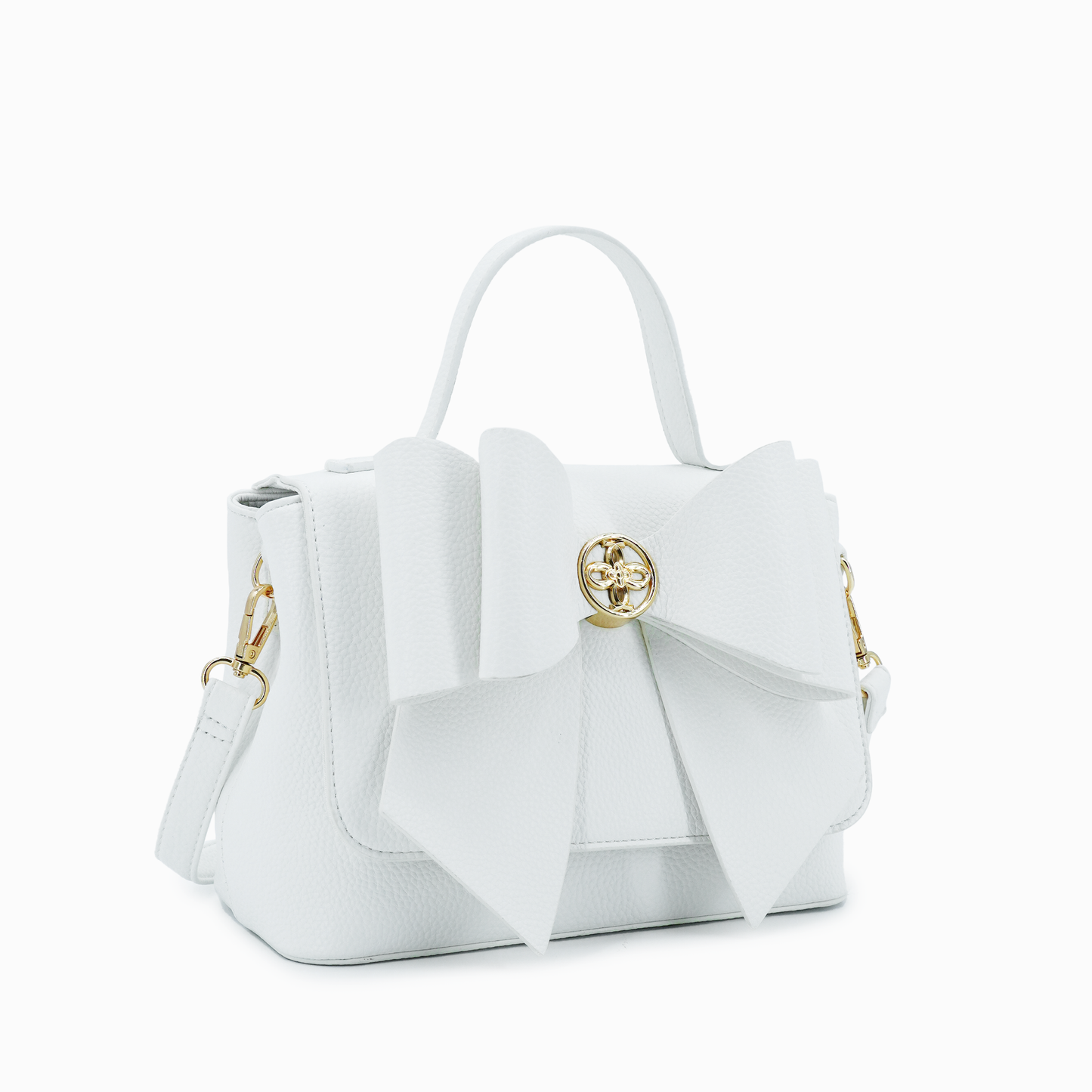 (Accessories) Double Bow Everyday Crossbody - A-BCP (Options:  Beige, Mauve, Olive & White)