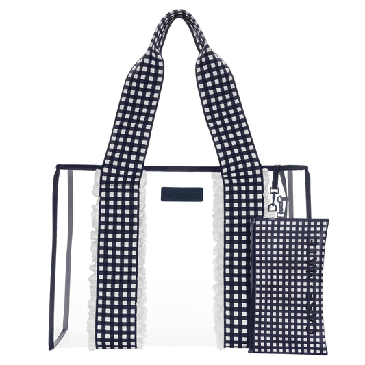 (Bags) Case-Mate Navy Gingham Jelly Tote Bag (A-NGB33)