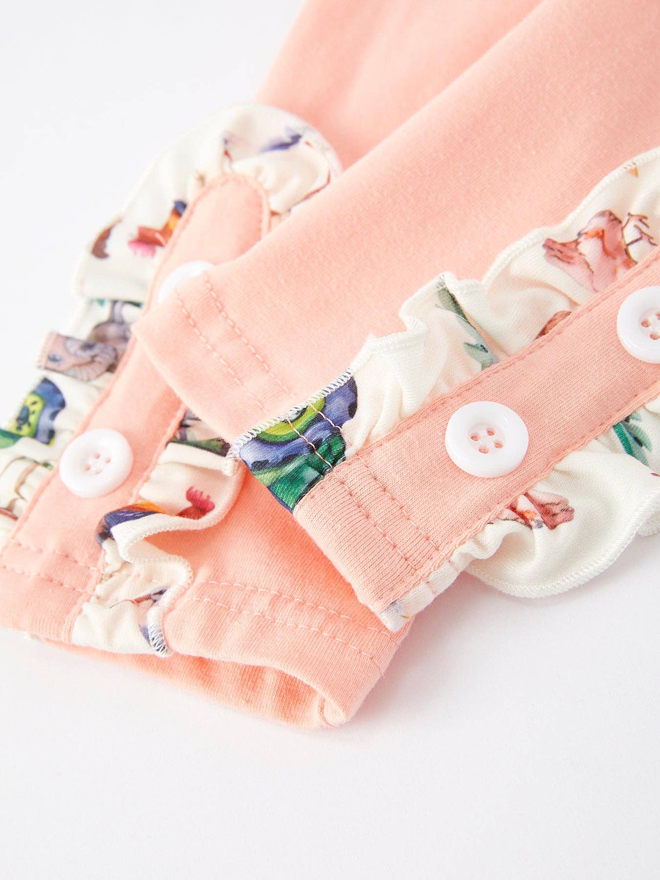 (Toddlers) Farm Chicken Horse Print Girls Outfits Set - (K-FPO16)