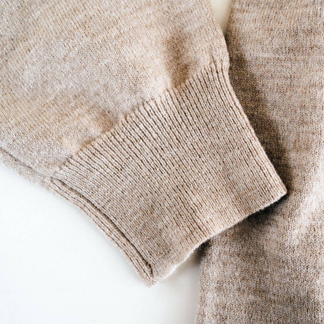 Quarter Zip Sweater Sand