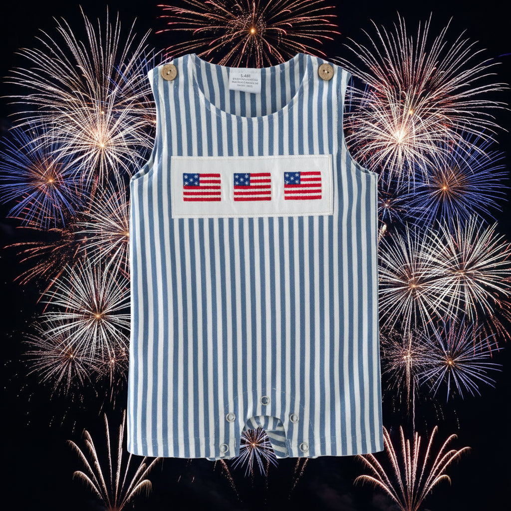 (Boys) American Flag Romper (K-FR43)