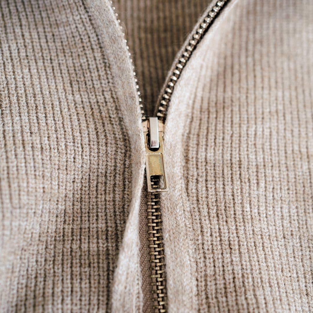 Quarter Zip Sweater Sand