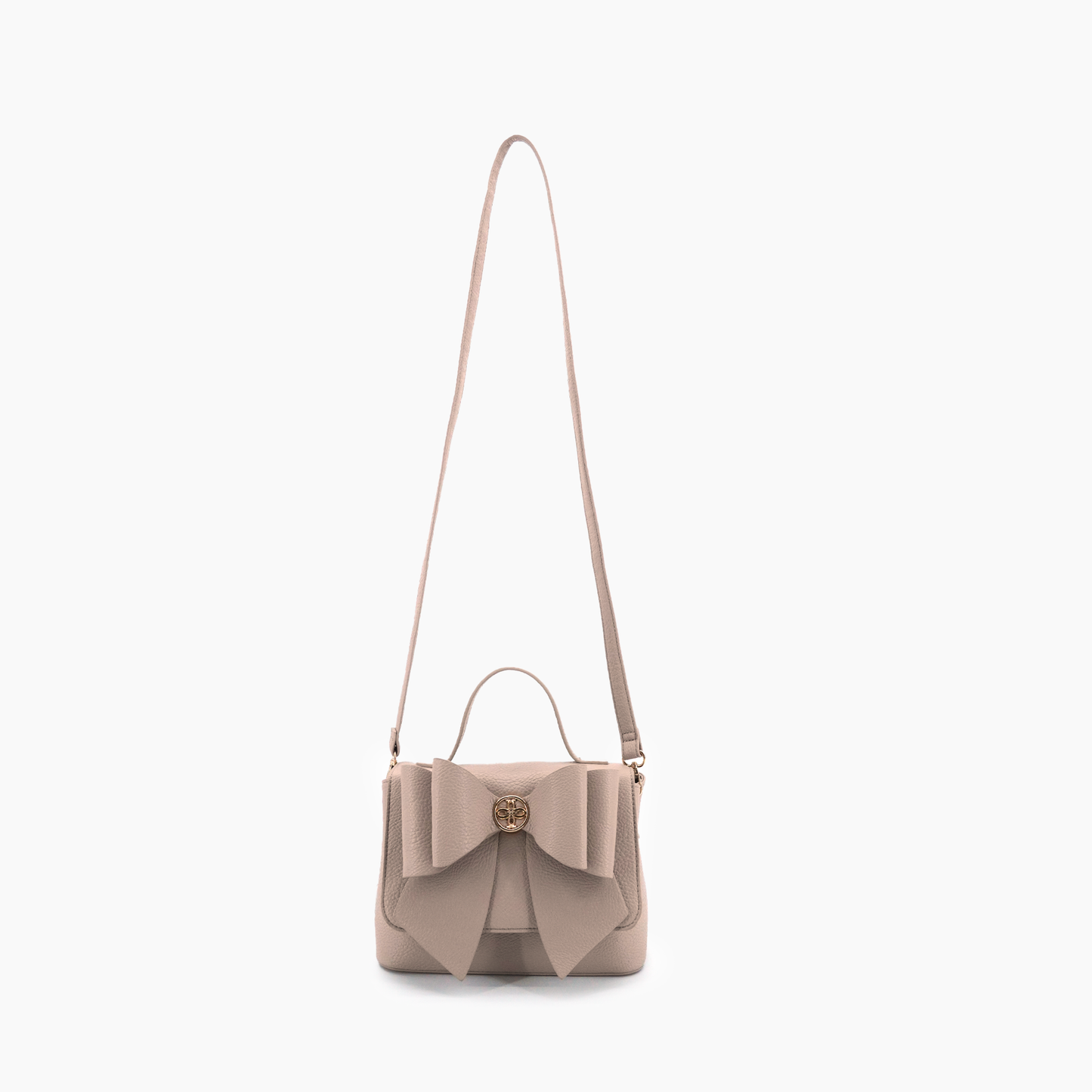 (Accessories) Double Bow Everyday Crossbody - A-BCP (Options:  Beige, Mauve, Olive & White)