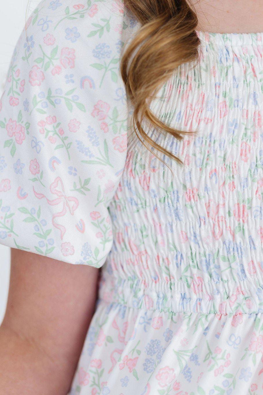 FINAL SALE -  Cloud 9 Smocked Ruffle Dress (K-CSD12)