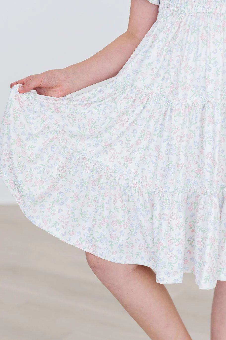 FINAL SALE -  Cloud 9 Smocked Ruffle Dress (K-CSD12)