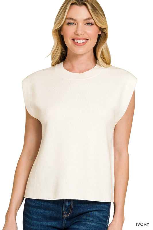 (M Sweater) Ivory Sweater Vest (M-IS34)