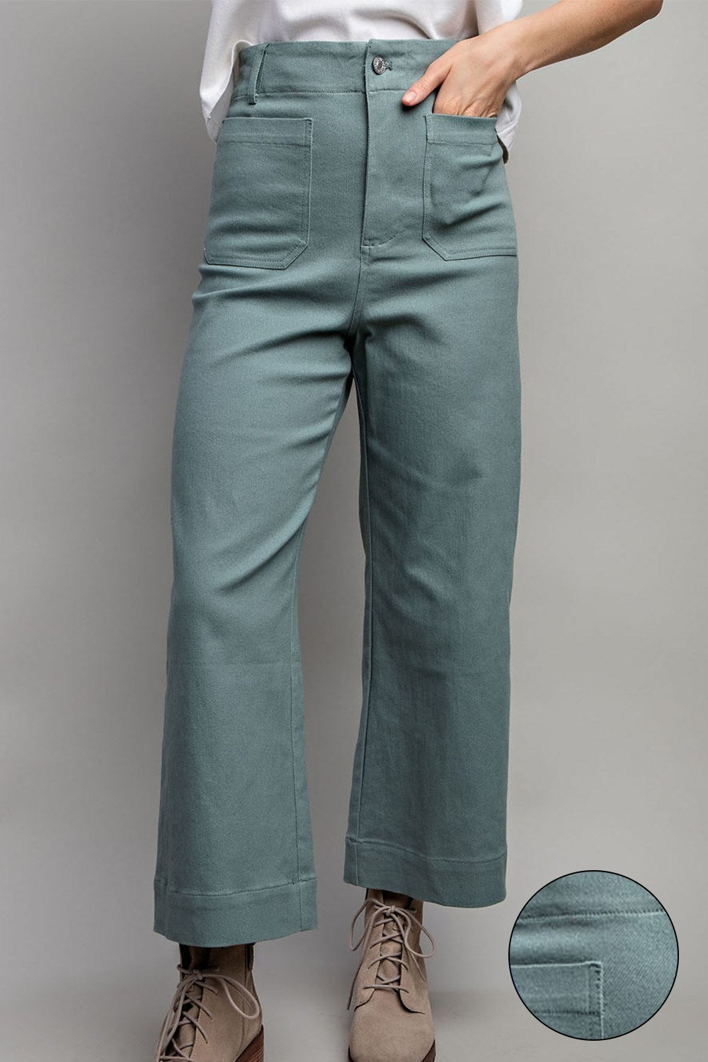 (M Pants) Soft Washed Wide Leg Pants (M-WLP13)