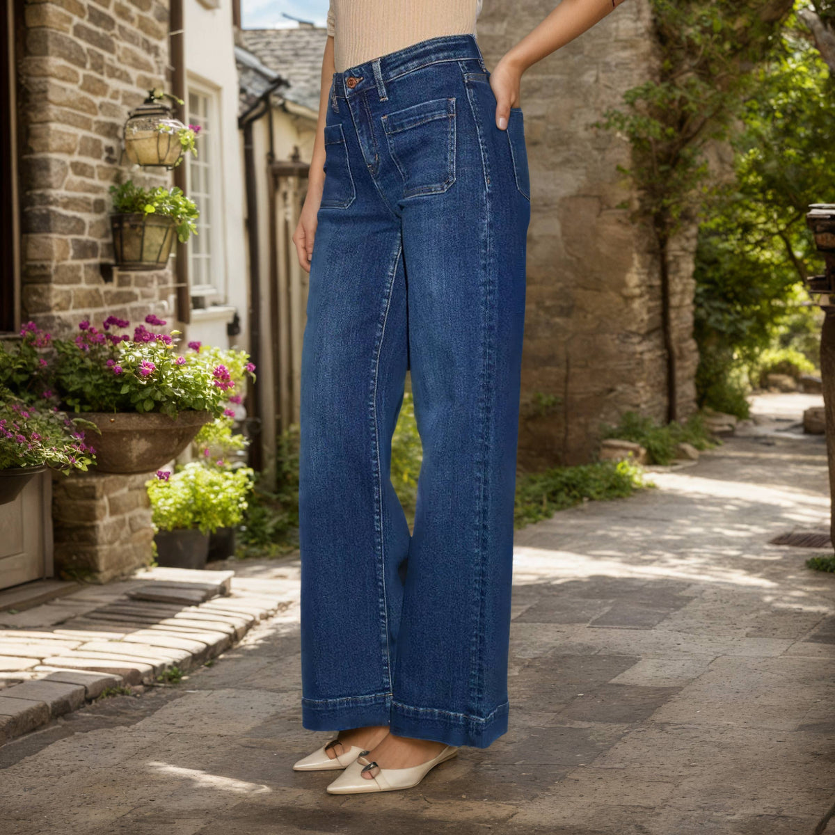 (M Pants) Vintage High Waist Pants (M-VJ53)