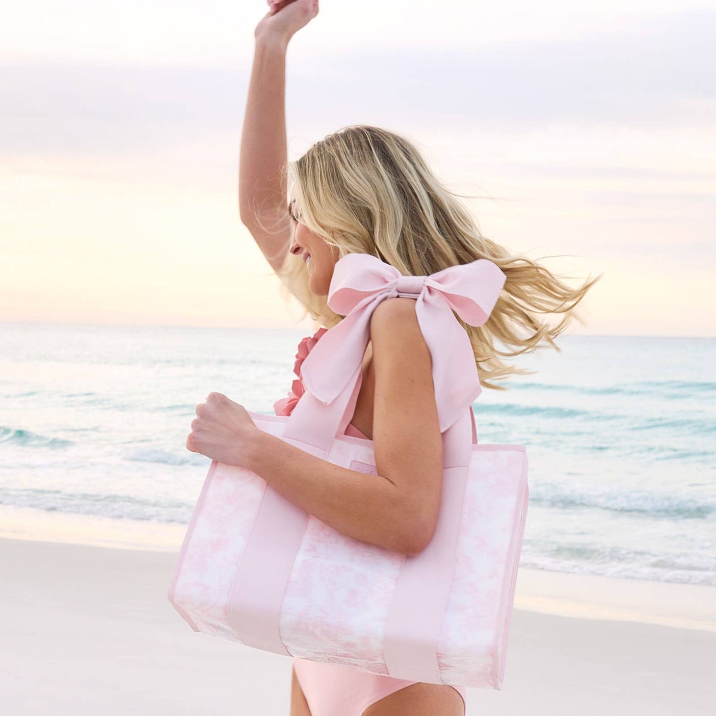 (Bags) Case-Mate Afternoon Rosé Bow Jelly Tote Bag (A-ARB33)