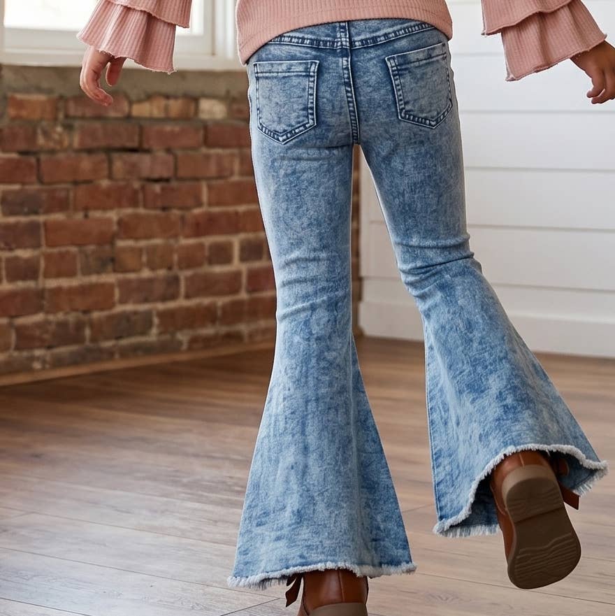 Kids Faded Flare Denim Jean