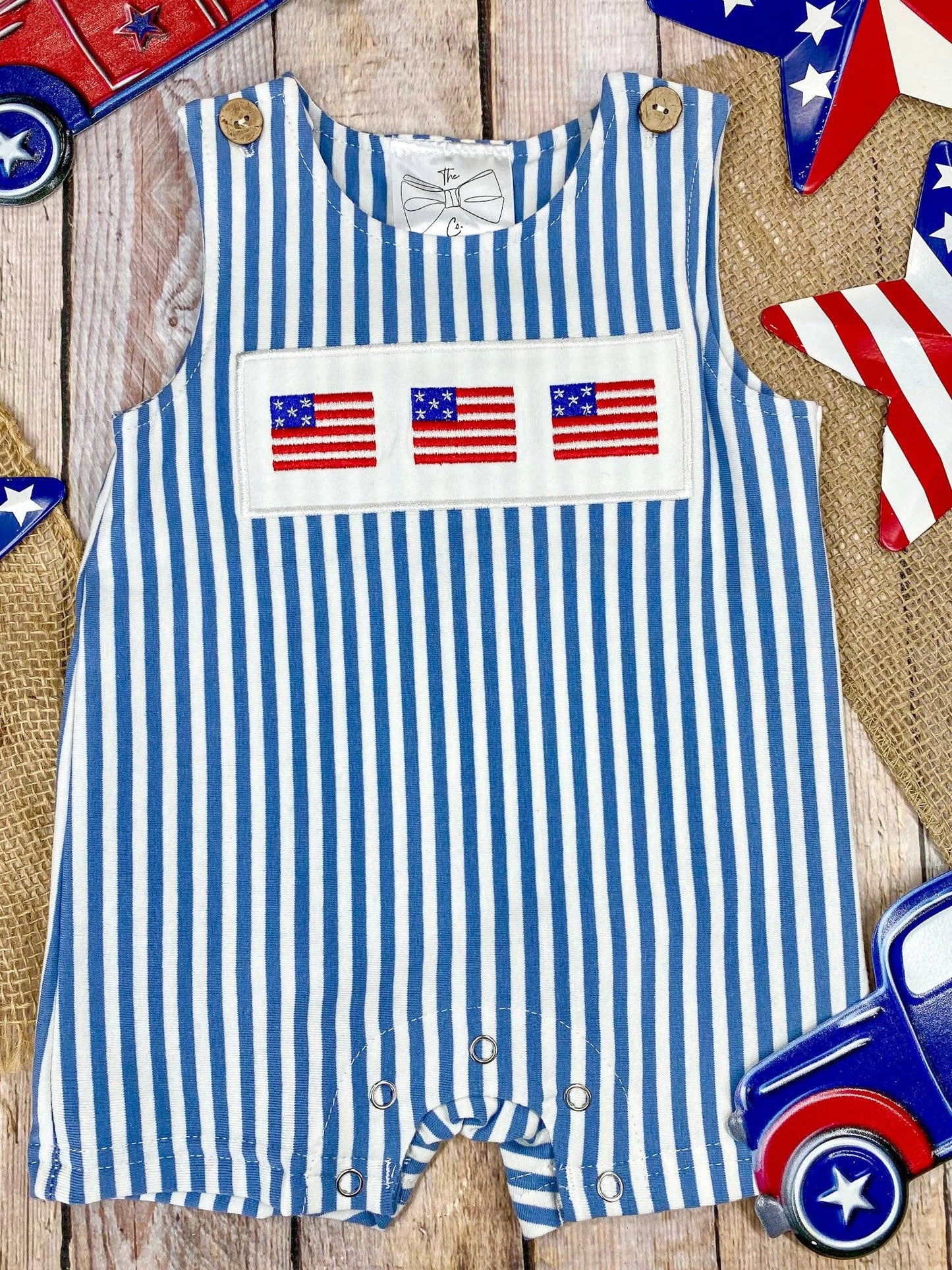 (Boys) American Flag Romper (K-FR43)