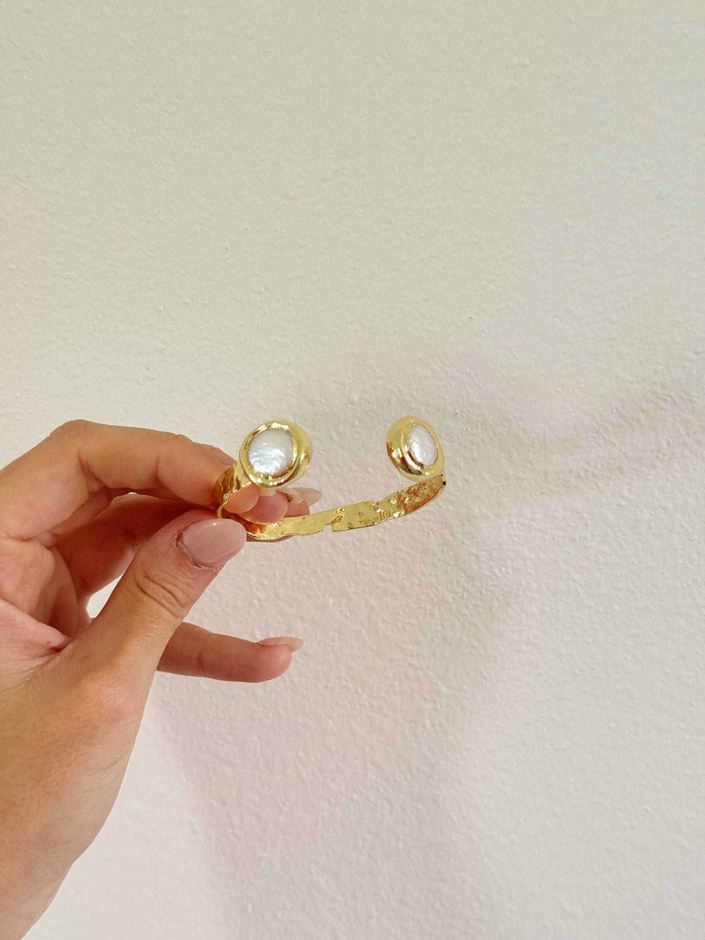 (Jewelry) Milan Freshwater Pearl Bangle (A-LM46)