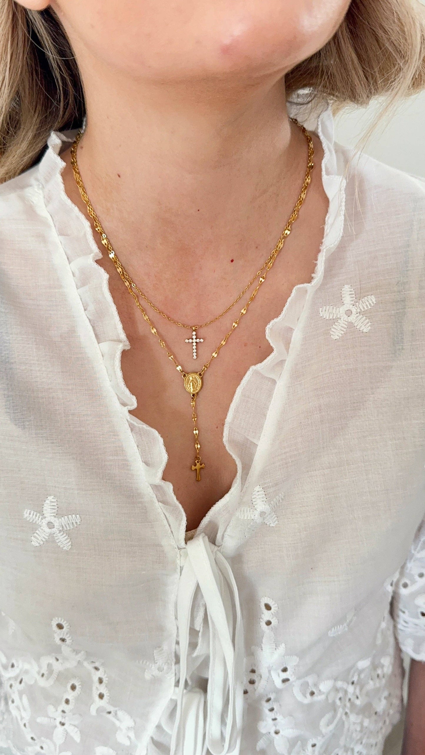 (Jewelry) Faith Lariat Necklace (A-LF46)