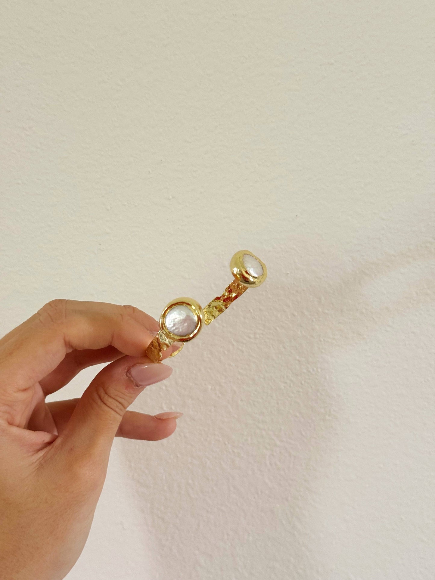 (Jewelry) Milan Freshwater Pearl Bangle (A-LM46)