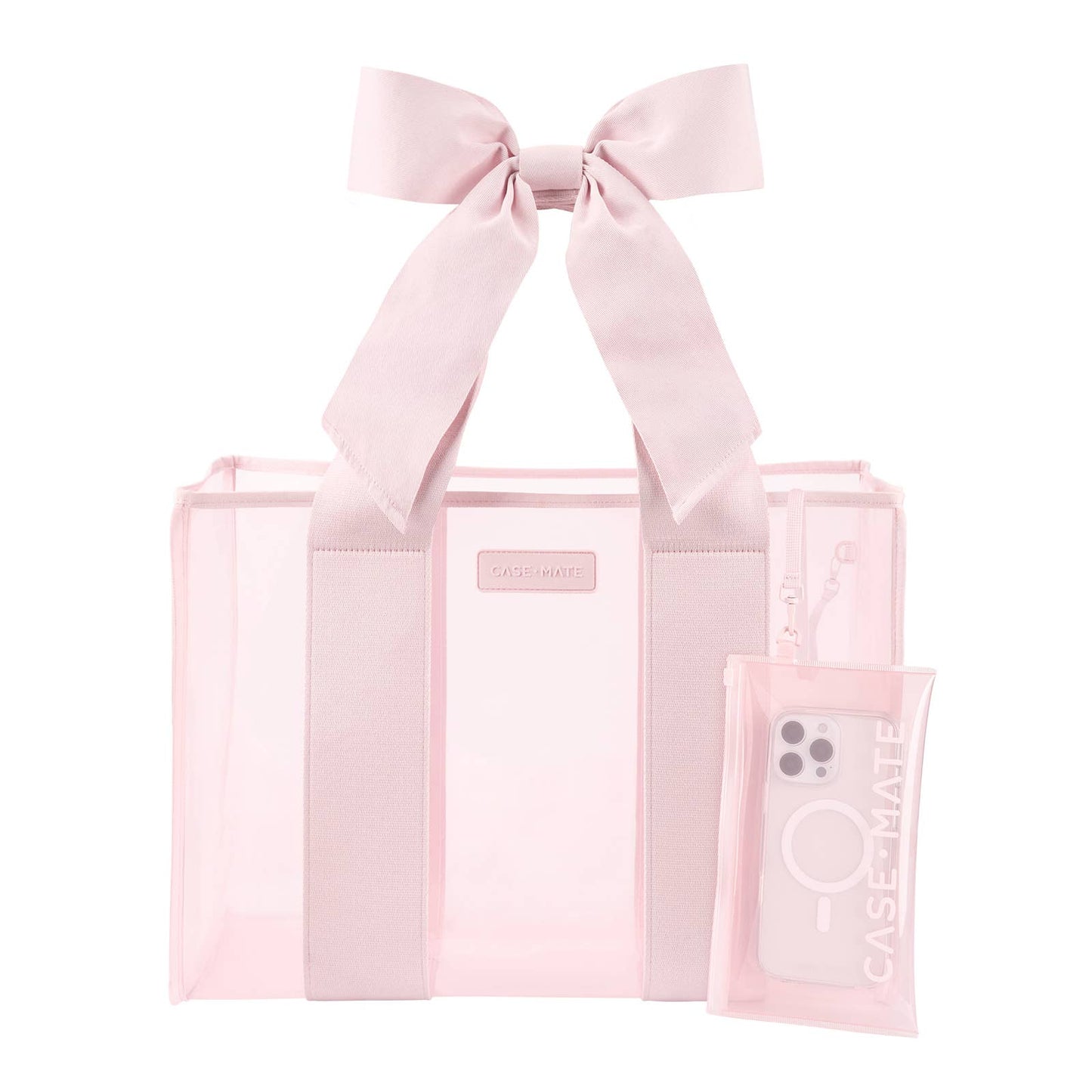 (Accessories- Bags) Case-Mate Ballet Pink Bow Jelly Tote Bag (A-PB33)