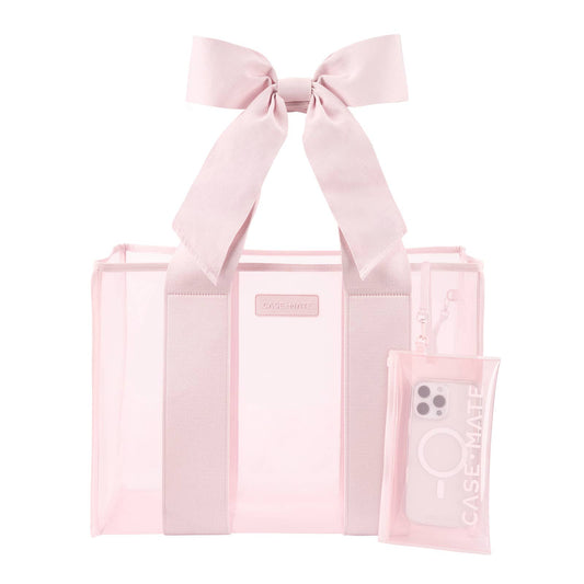 (Accessories- Bags) Case-Mate Ballet Pink Bow Jelly Tote Bag (A-PB33)
