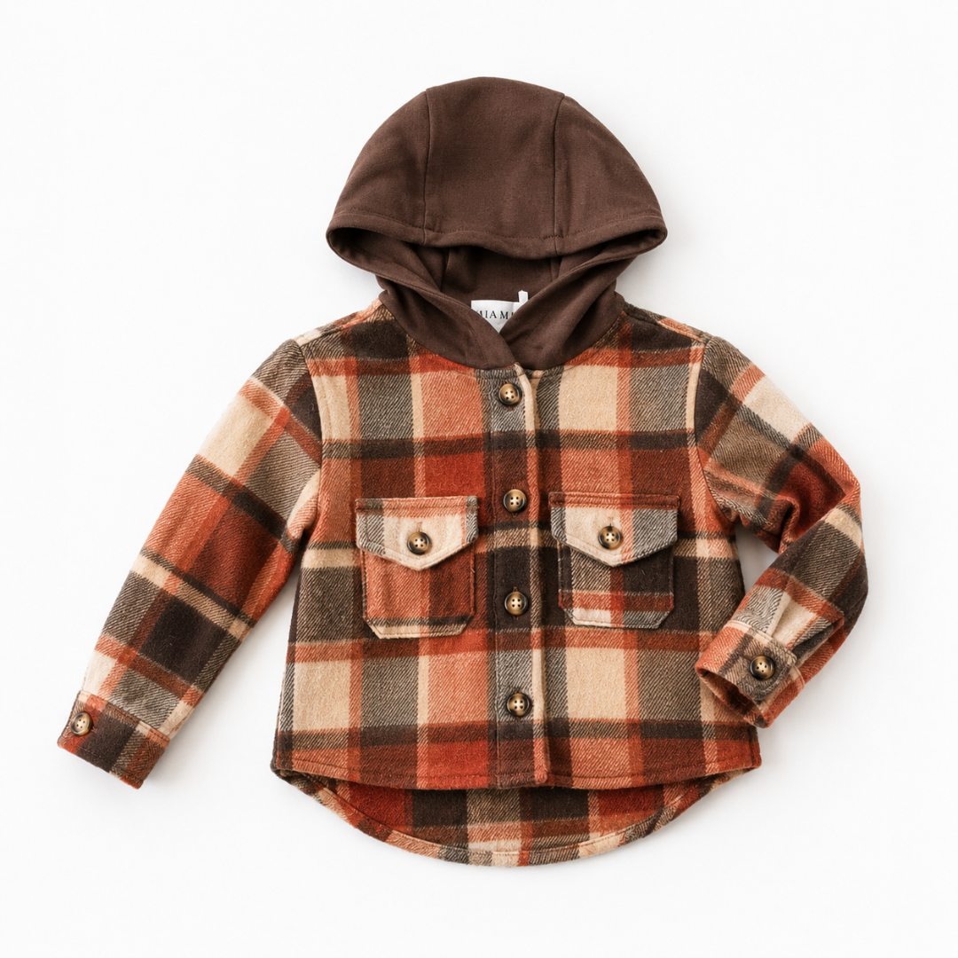 Brown & Rust Plaid Flannel (B-PF48)